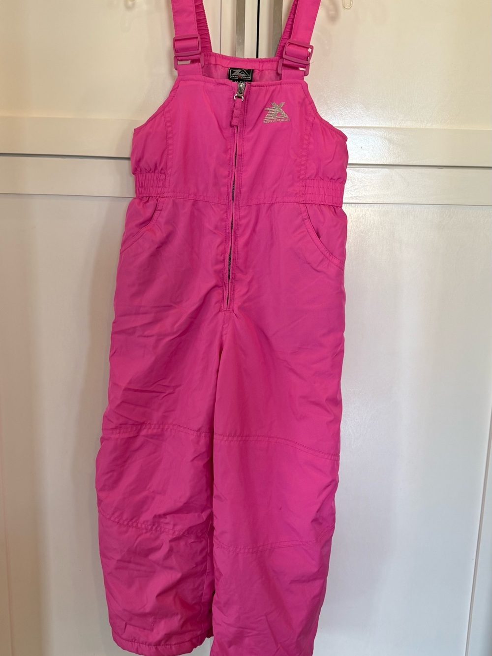 ZeroXposur Hot Pink Insulated Kids Snow Overalls M 5/6